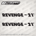 Boston Whaler REVENGE 21' decal set