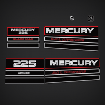  1994-1998 Mercury 225 hp 3.0 L OFFSHORE decal set 824396A93