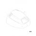 2006 Mercury 13.5 Hp top cowl 852413T3 diagram 4698