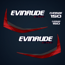 2014 Evinrude 150 E-TEC decal set Blue Models  0216438, 0216371, 0216369, 0216433, 0216431, 0215558, 0215774