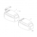 1998-2004 Mercury Tracker 40 Hp top cowl 825239T13, 825239T11, 821528T7, 821528T8 diagram 5170