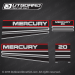 1994-1995 Mercury 20 Design I decal set 824091A94