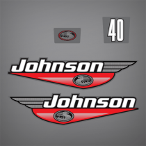 1999 Johnson 40 hp Electric START decal set 5000452