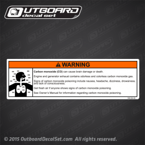 Boat Warning Label Decal NW-204-05