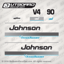 1995-1998 Johnson 90 hp V4 OceanRunner decal set 0436871