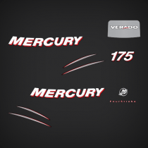 2006 Mercury Verado 175 Hp Four Stroke Decal Set 892565A06, 892565A02, 892565004