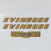 1950-1952 Evinrude 7.5 hp Fleetwin decal set 4443 4444 4447 4448 preview
