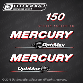 2006-2013 Mercury 150 hp Optimax Direct Injection decal set 854294A07