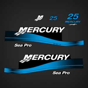 1999-2006 Mercury 25 Hp Seapro decal set 811304A00