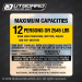 MckeeCraft Hammerhead 220 Boat Capacity Decal