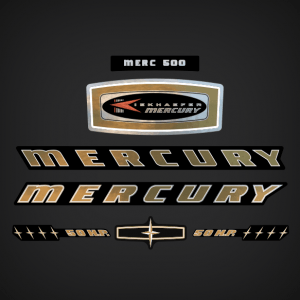 1965 Mercury 500 - 50 hp decal set