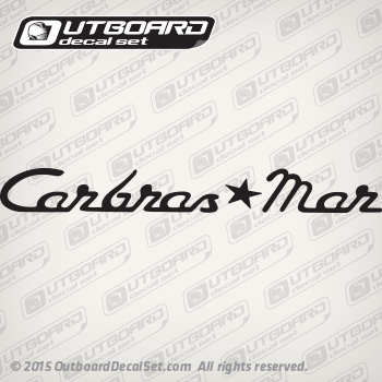 Carbras-Mar Boat Decal By Set (Outboards)