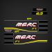 1993-1997 Mercury Racing F1 EFI Decal Set