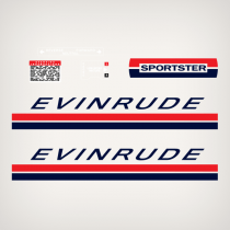 1969 Evinrude 25 hp Sportster decal set 0279106