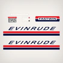  1969 Evinrude 18 hp Fastwin decal set 0279105