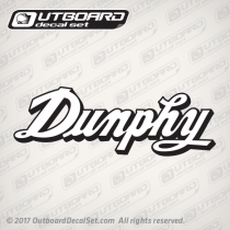 Dunphy Logo Decal White/Black
