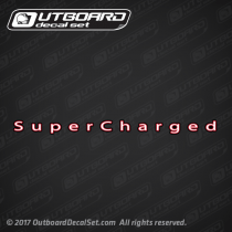 (2) Super Charged Mercury decal (Outboards)