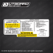 All in one Skeeter Products Capacity decal ZX20 BAY. 2 X 4.75" Inches