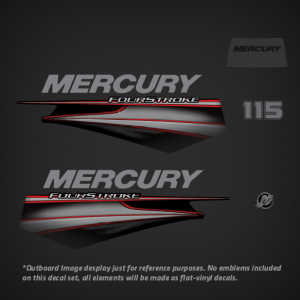 2006-2017 Mercury 115 hp FourStroke Decal Set 