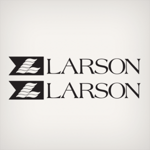 Early 90's Larson logo decal set