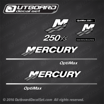 2003-2006 Mercury Racing 250XS Optimax Custom decal set Gray 842782A02