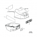 1991 Force 9.9 Hp top cowl 820154A2, 820154A4 diagram 823056  