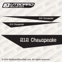 Grady White 212 Chesapeake Decal Set #13 Black 30" X 2 4/5"
