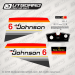 1978 Johnson 6 hp decal set 0388712, 0388707