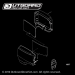 1984-1985 Mercury 175 hp decal set 7620A4, 7620A22