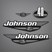 2000 Johnson 40 hp ROPE START decal set 5000450- black