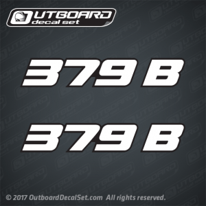 Javelin 379 B boat decal set