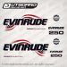 2003 2004 2005 Evinrude 250 hp Direct Injection decal set White outboards