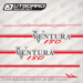 Boston Whaler Ventura 180 double striping set Red-Silver