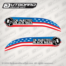 Mercury Black Max Oil Injection decal set