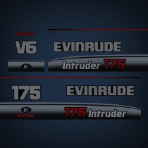 NEW - 1995-1997 Evinrude 175 hp Intruder V6 decal set 0284879, 0212478, 0212481, 0284864, 0284865, 0284866