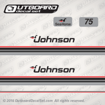 1984 Johnson 75 hp decal set 0393972, 0328908, 0328940, 0393978, 0394195
