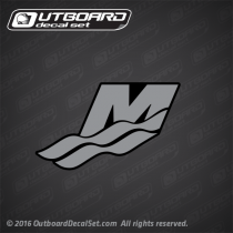 1999-2006 Mercury M logo Decal Black-Silver