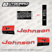 1964 Johnson 9.5 hp decal set