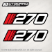 1991 1992 1993 1994 1995 1996 1997 Stratos 270 decal set bass boat