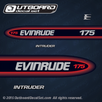 1998 1999 Evinrude 175 hp intruder decal set (short) (Outboards) 0285064 decal set
