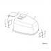 0397757 Johnson 140 hp VRO V4 decal set for 1987 and 1988 outboard motor diagram 398631-04