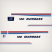 1977 Evinrude 120-S hp decal set