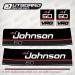 1989-1990 Johnson 60 hp VRO decal set 0433125, 0433206