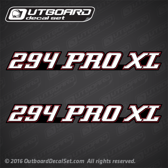 2002-2008 Stratos 294 PRO XL flat decal set