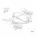 2002-2003 Evinrude 75 hp Ficht ram Injection Engine cover 0285600 Diagram