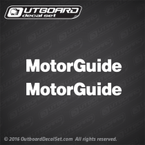 Motor Guide White decal set