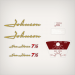 1958 Johnson 7.5 hp decal set 0303536 AD-12 ADL-12