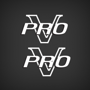 LUND PRO V HULL DECAL SET W