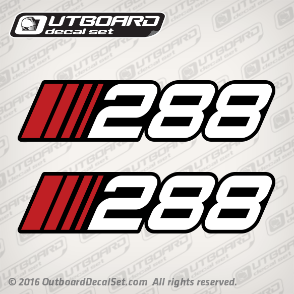 1991-1997 Stratos 288 Decal set