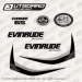 2011, 2012, 2013, 2014 Evinrude 65 hp E-TEC decal set White Models 0216443, 0216408, 0216409, 0216650, 0215558, 0215774, 0285814